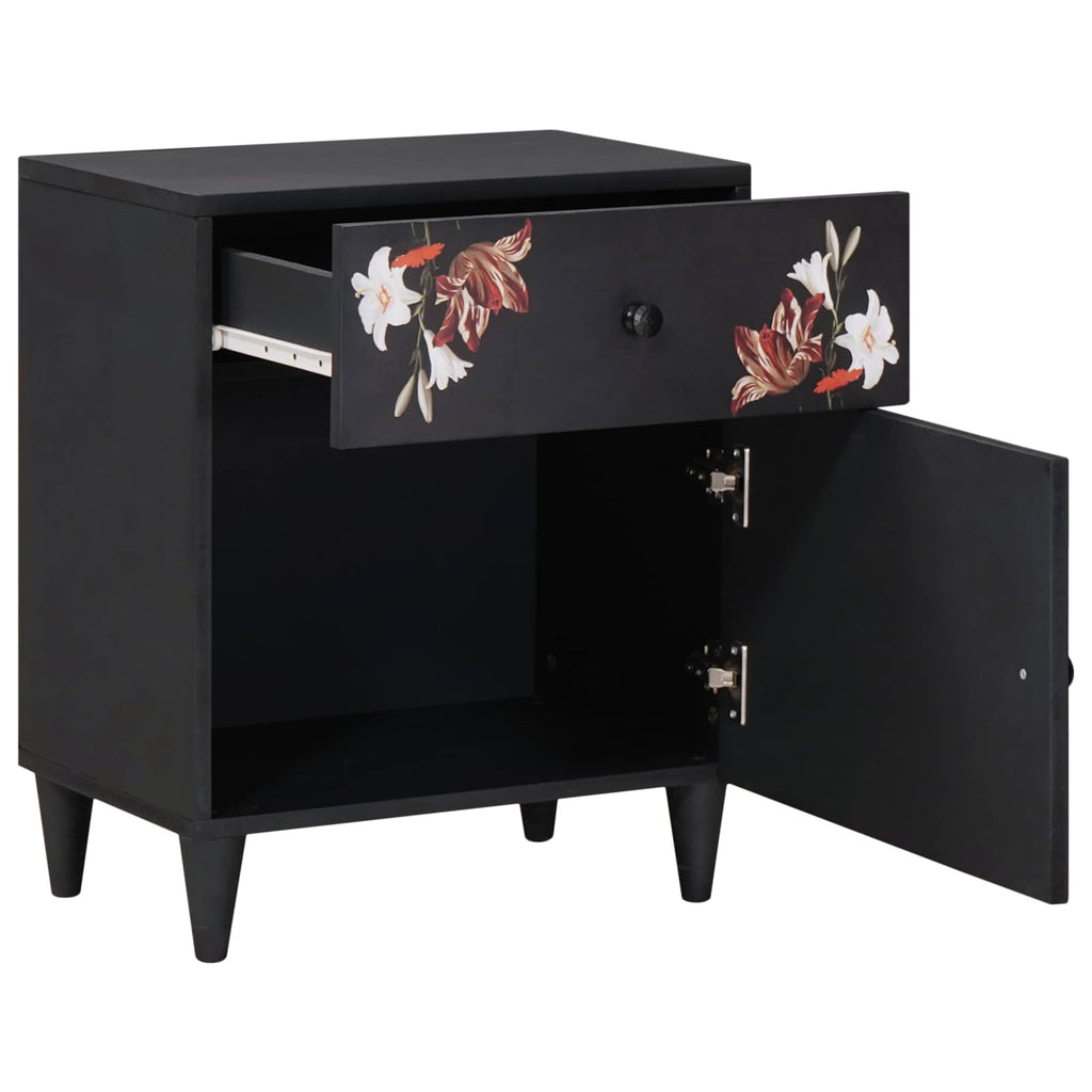 vidaXL Stolik nocny Wielokolorowe 50 x 33 x 60 cm Drewno z mango