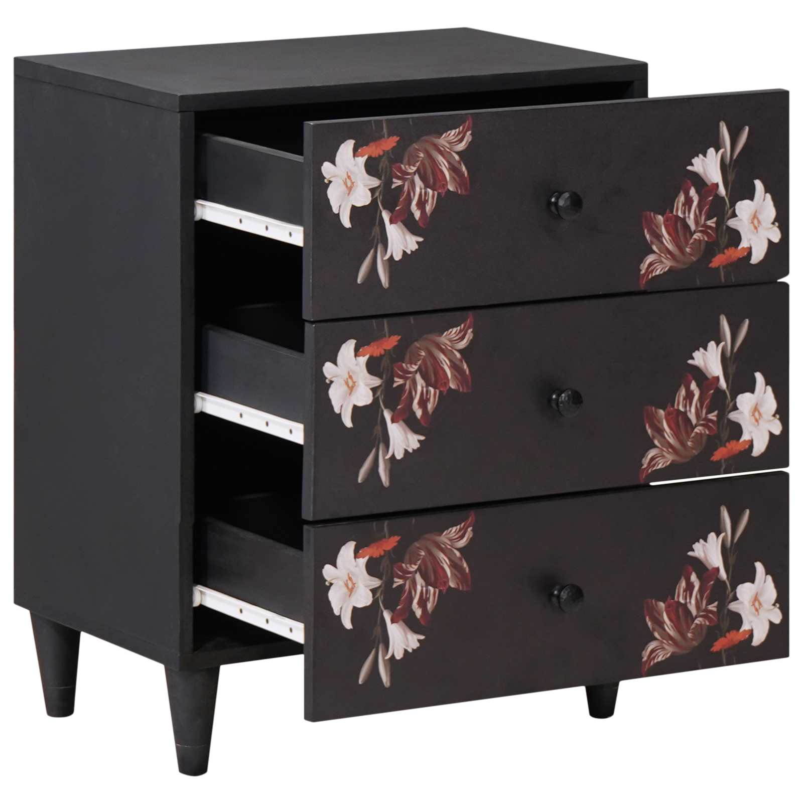vidaXL Stolik nocny Wielokolorowe 50 x 33 x 60 cm Drewno z mango