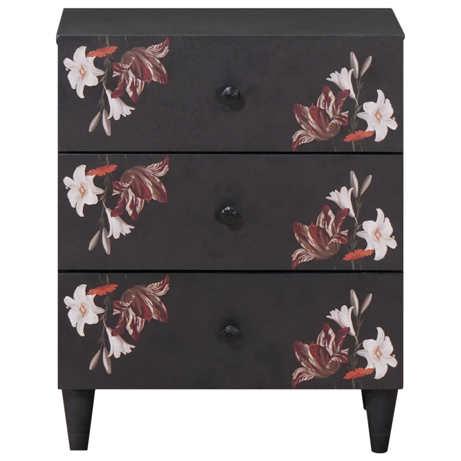 vidaXL Stolik nocny Wielokolorowe 50 x 33 x 60 cm Drewno z mango