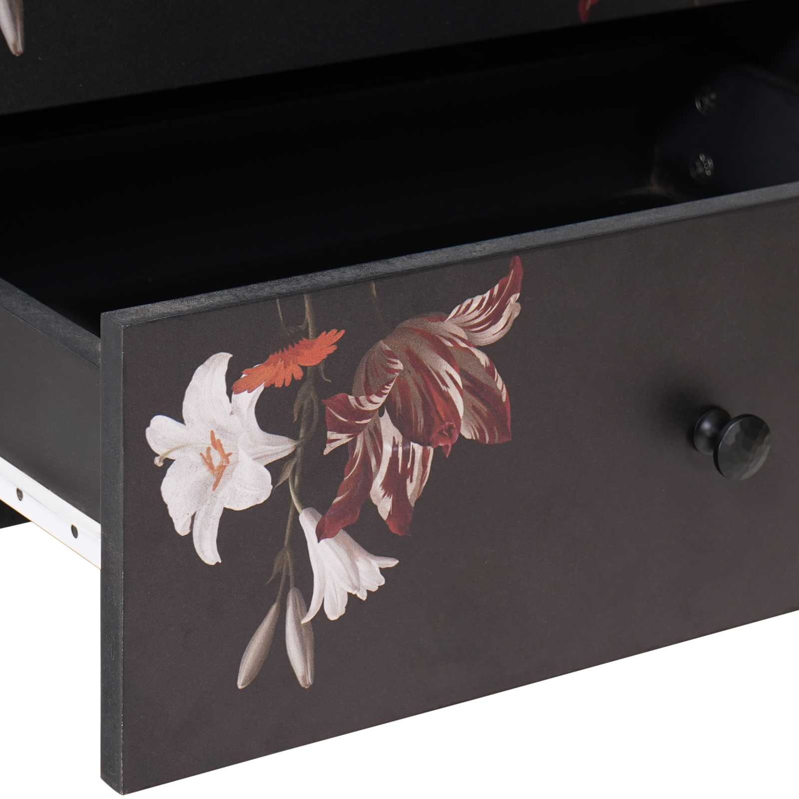 vidaXL Stolik nocny Wielokolorowe 50 x 33 x 60 cm Drewno z mango