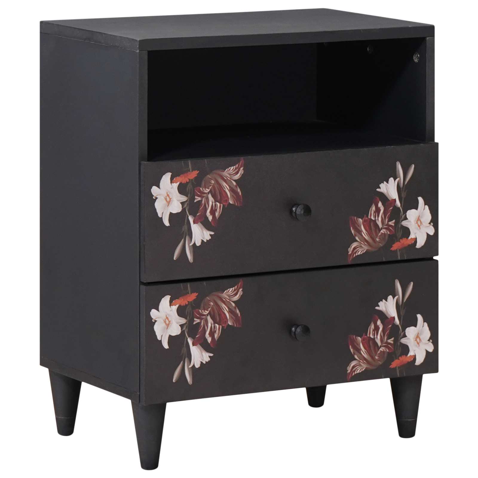 vidaXL Stolik nocny Wielokolorowe 50 x 33 x 60 cm Drewno z mango