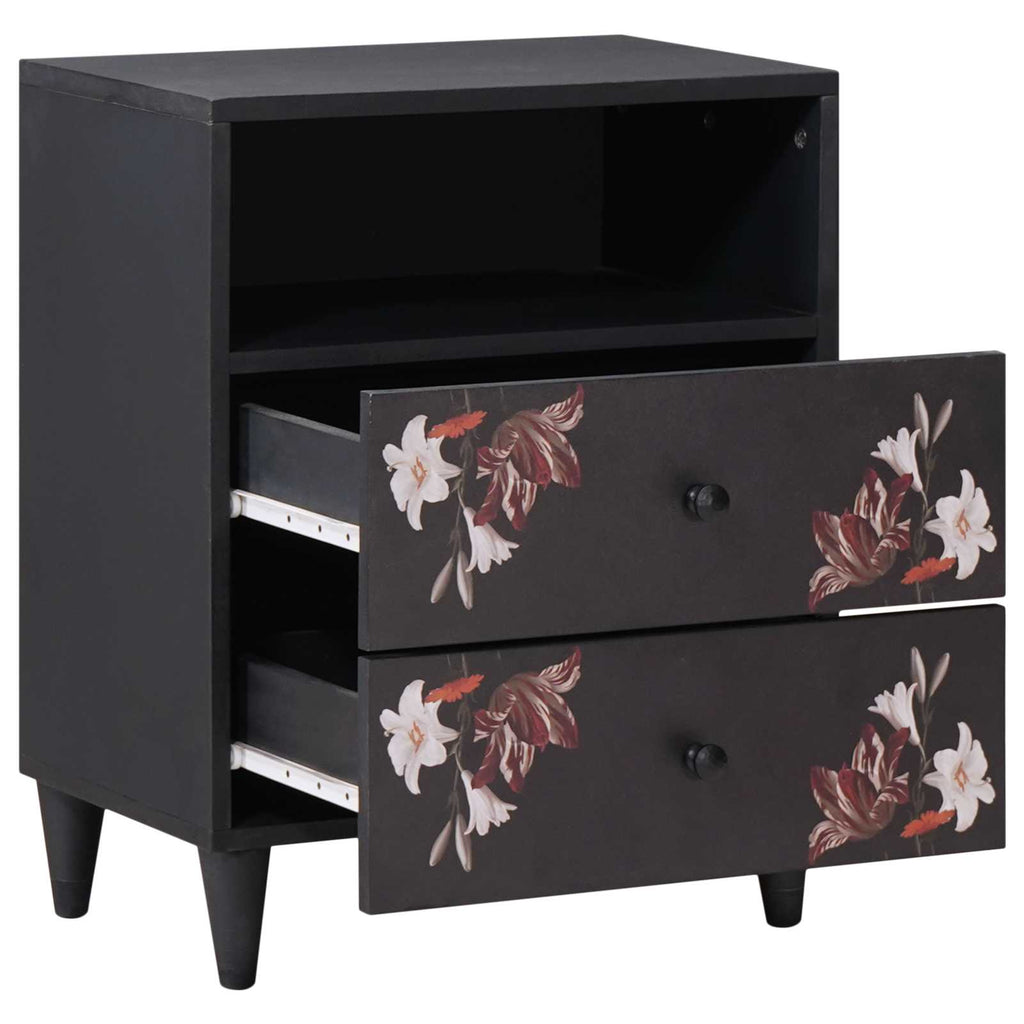 vidaXL Stolik nocny Wielokolorowe 50 x 33 x 60 cm Drewno z mango