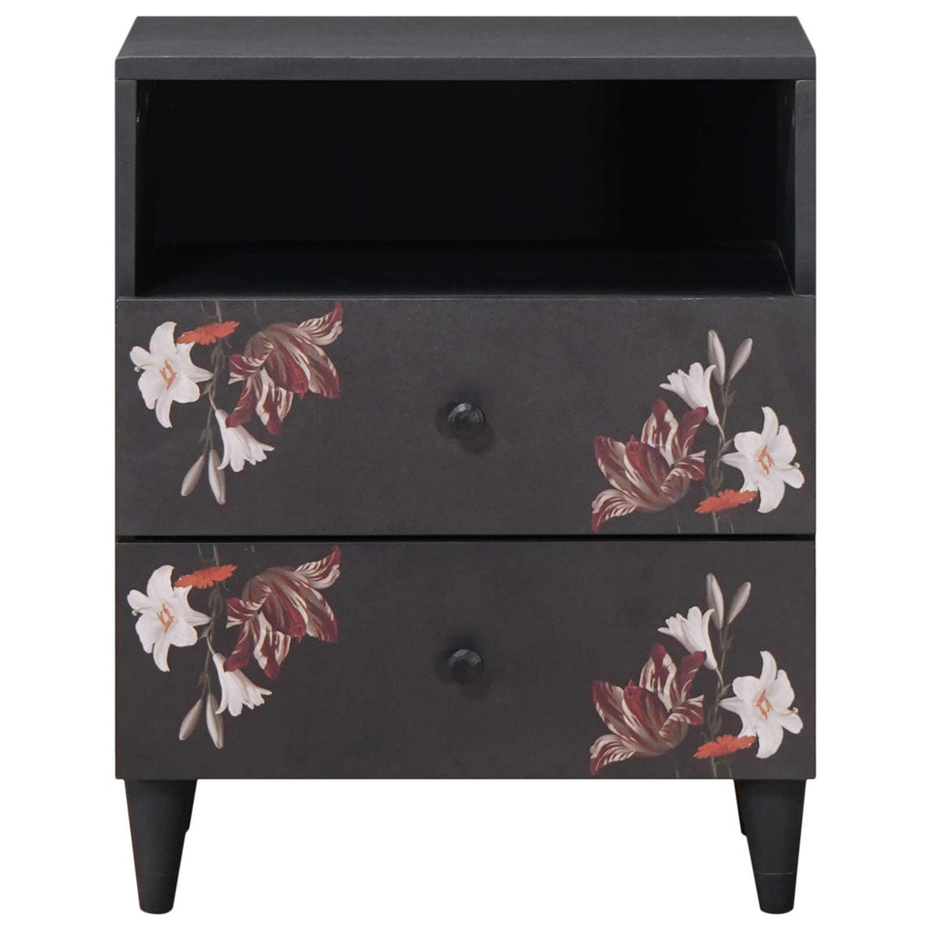 vidaXL Stolik nocny Wielokolorowe 50 x 33 x 60 cm Drewno z mango