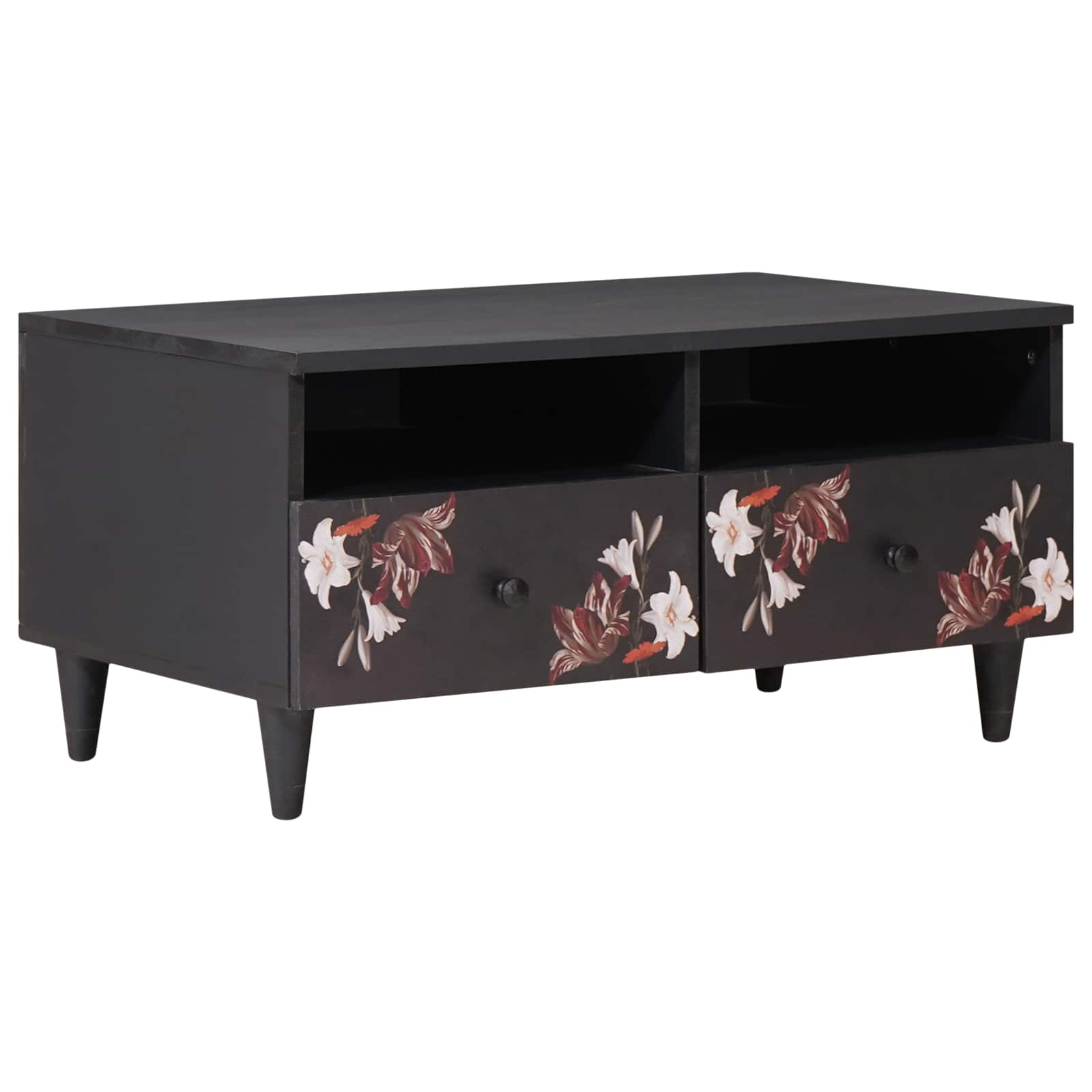 vidaXL Stolik kawowy Wielokolorowe 80 x 54 x 40 cm Drewno z mango