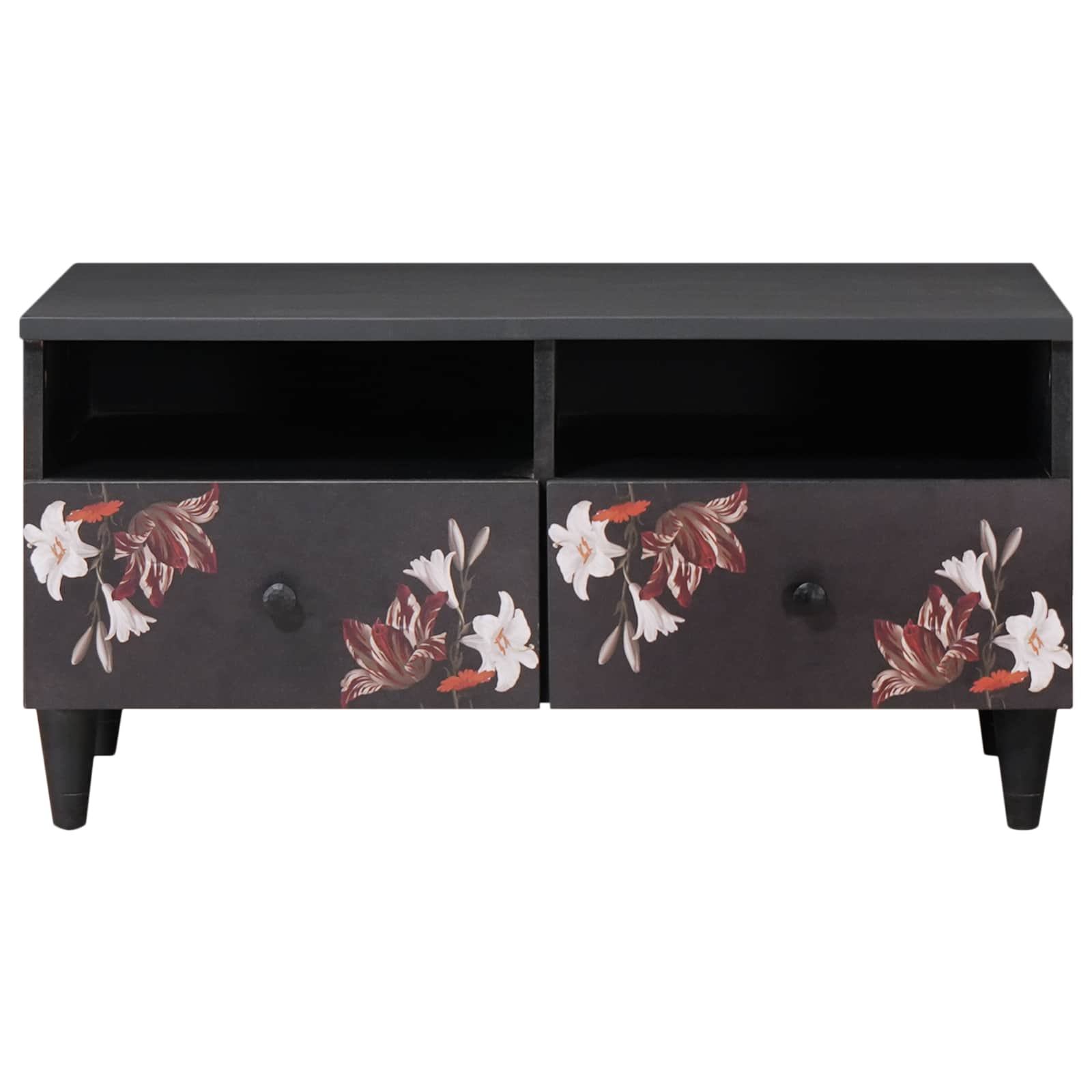 vidaXL Stolik kawowy Wielokolorowe 80 x 54 x 40 cm Drewno z mango