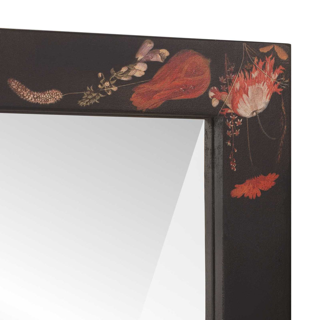 vidaXL Lustro Montowane na ścianie Wielokolorowe 70 x 50 x 3 cm Szkło