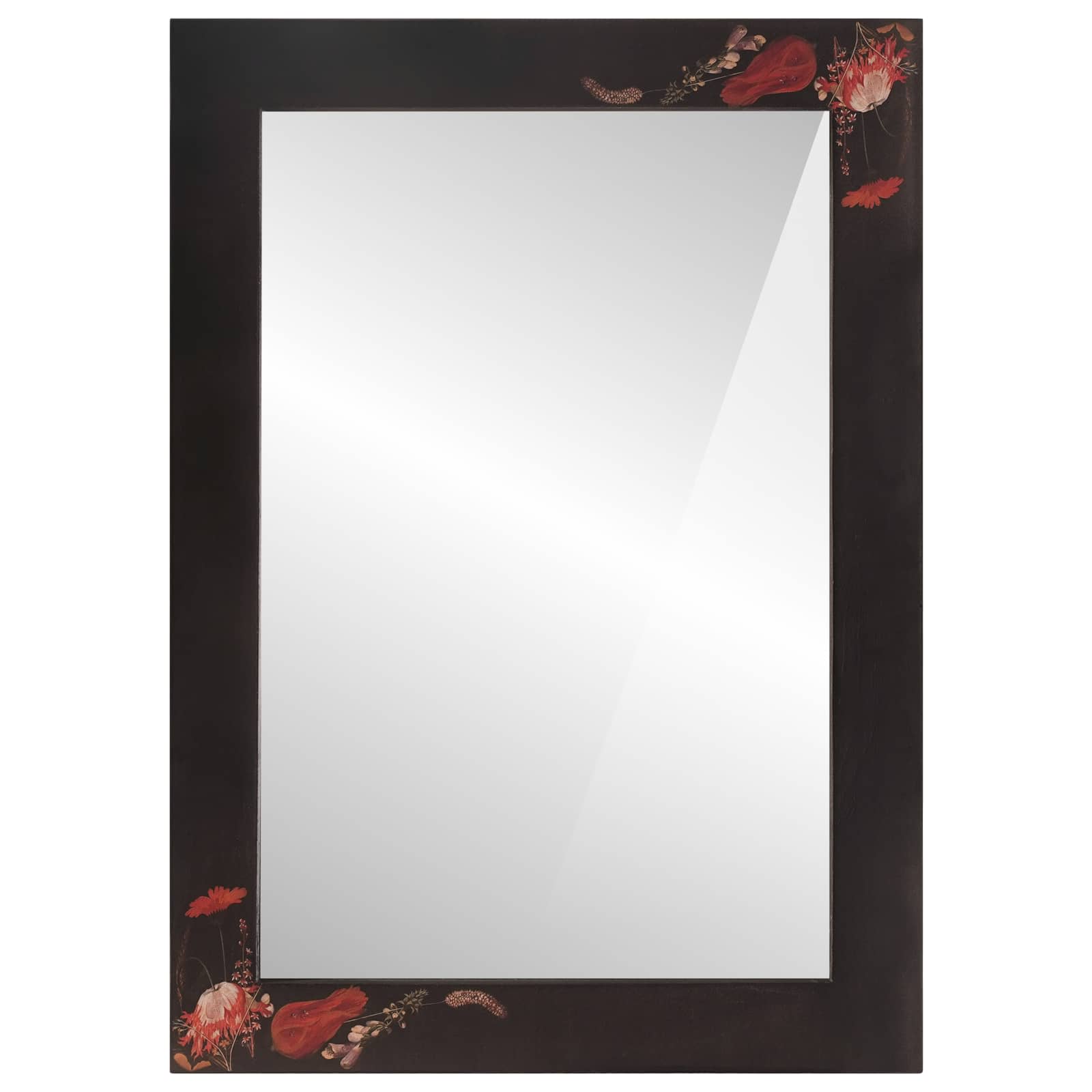 vidaXL Lustro Montowane na ścianie Wielokolorowe 70 x 50 x 3 cm Szkło