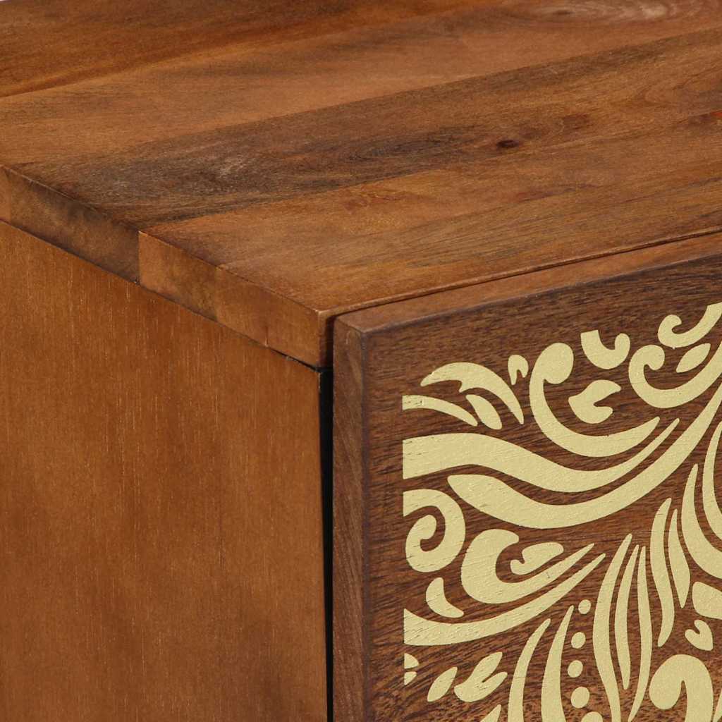 vidaXL Szafka nocna z drzwiami 2 pcs Miodowy brąz 40 x 33 x 46 cm