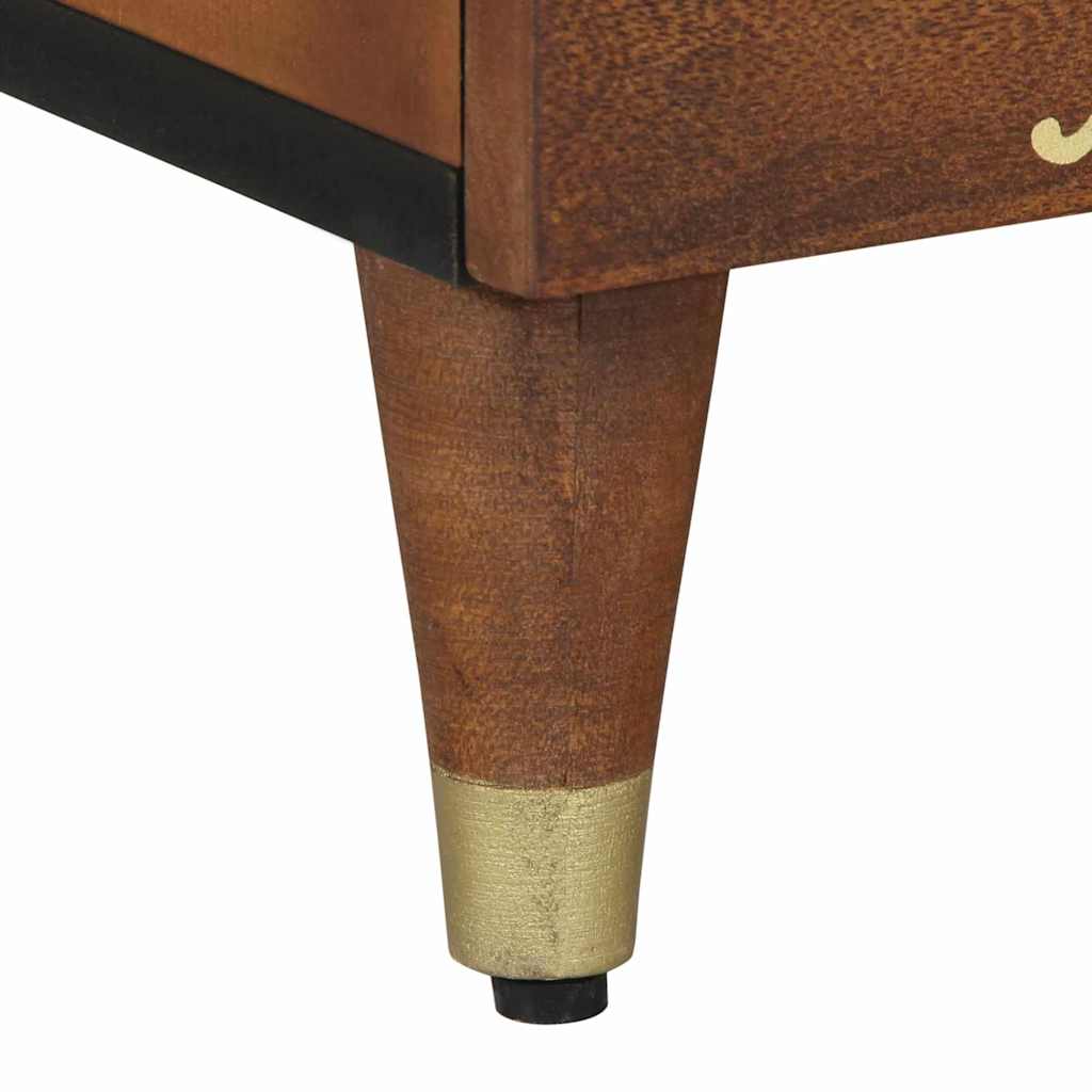 vidaXL Szafka nocna z drzwiami 2 pcs Miodowy brąz 40 x 33 x 46 cm
