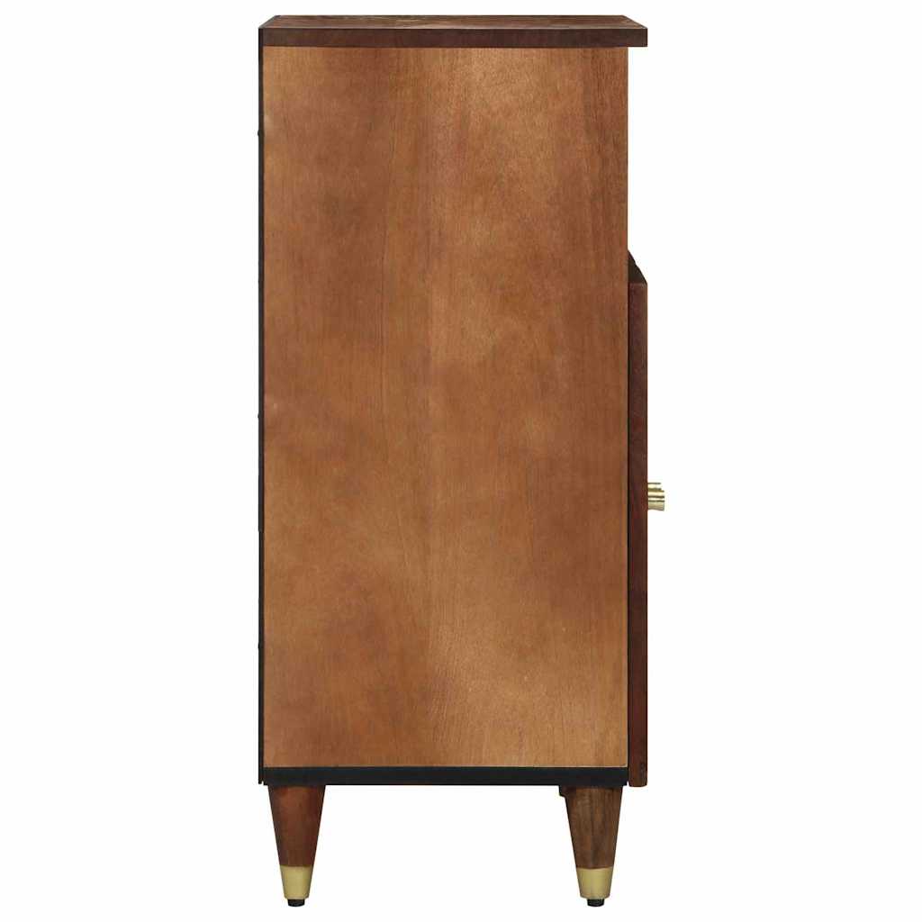 vidaXL Bufet z półką z drzwiami Brązowy 60 x 33 x 75 cm Drewno z mango