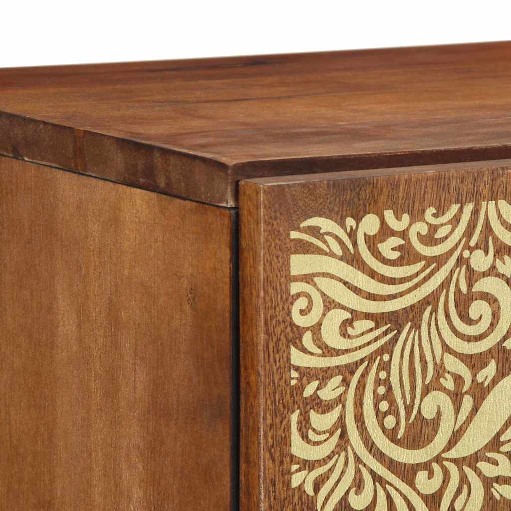 vidaXL Highboard z półką Brązowy 40 x 33 x 110 cm Drewno z mango