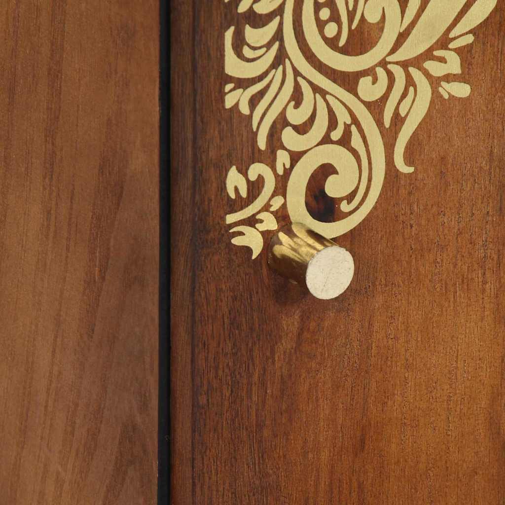 vidaXL Highboard z półką Brązowy 40 x 33 x 110 cm Drewno z mango