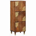 vidaXL Highboard z półką Brązowy 40 x 33 x 110 cm Drewno z mango