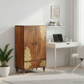 vidaXL Highboard z szufladą Brązowy 60 x 33 x 100 cm Drewno z mango
