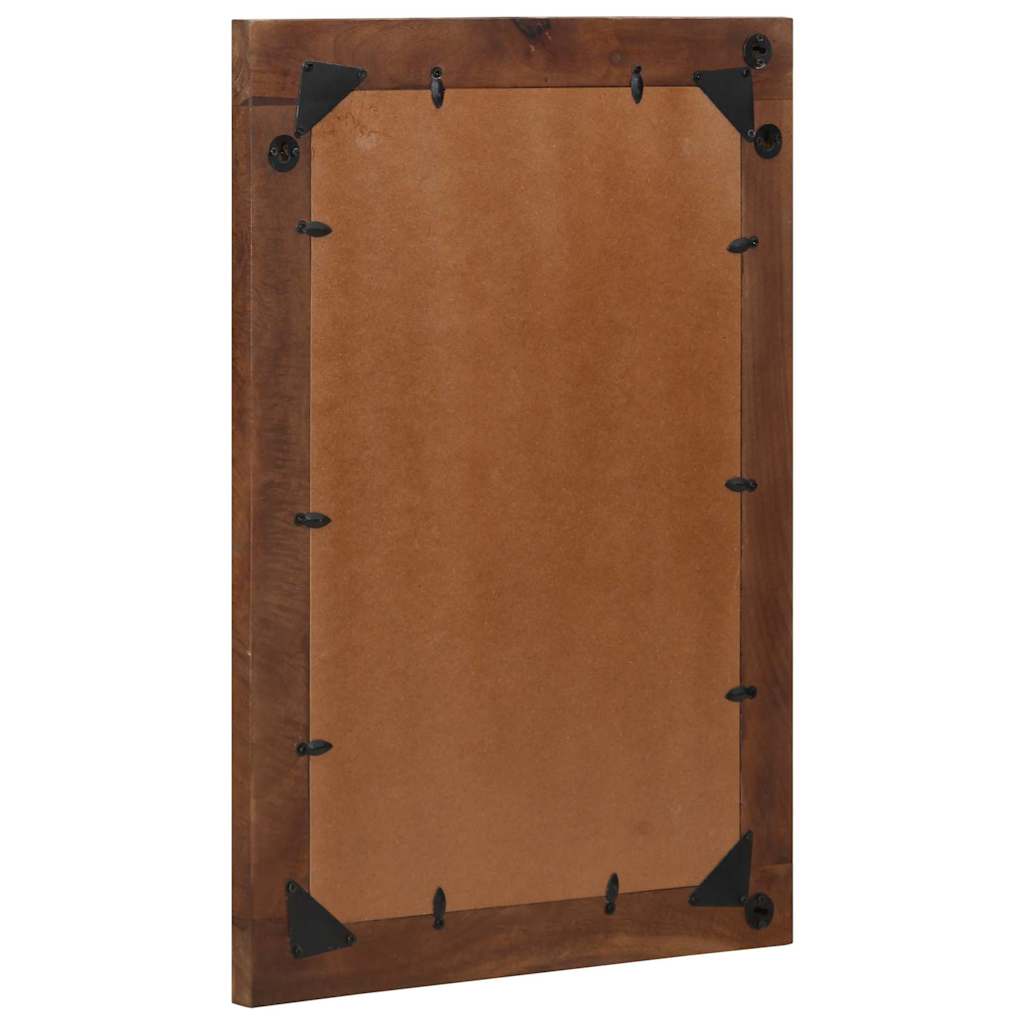 vidaXL Lustro łazienkowe Z lustrem Miodowy brąz 70 x 50 x 2,5 cm