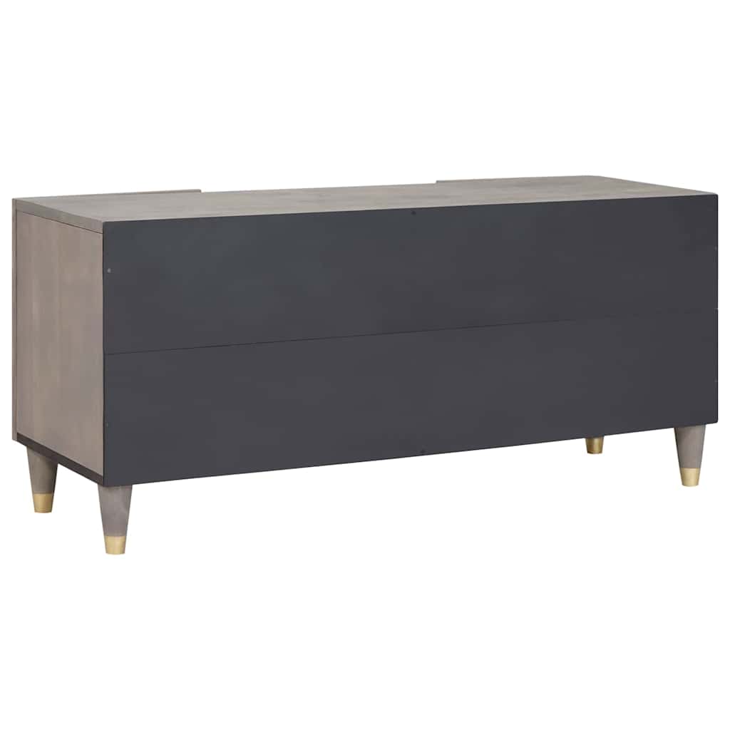 vidaXL Szafka pod telewizor Szary 105 x 33 x 46 cm Drewno z mango