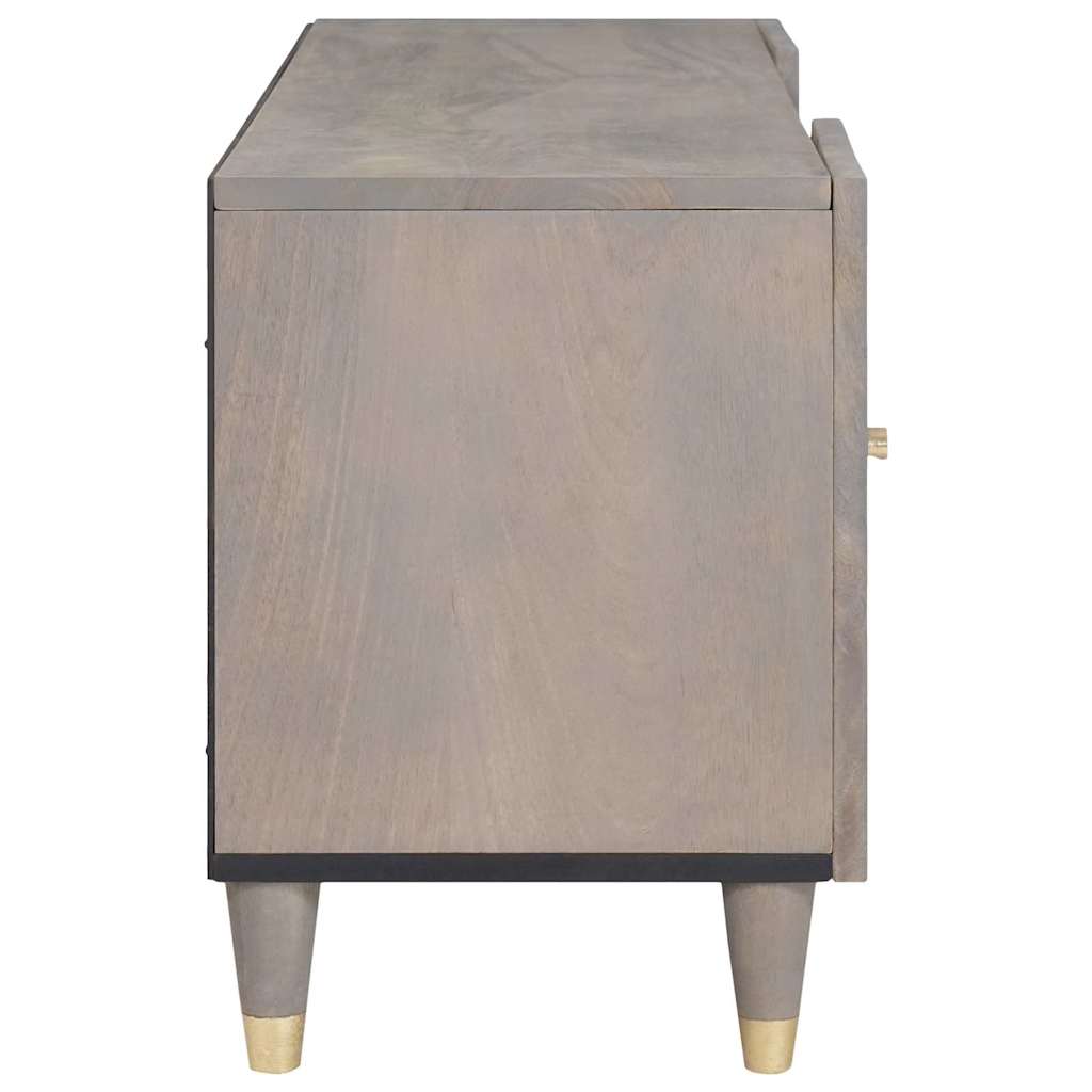 vidaXL Szafka pod telewizor Szary 105 x 33 x 46 cm Drewno z mango