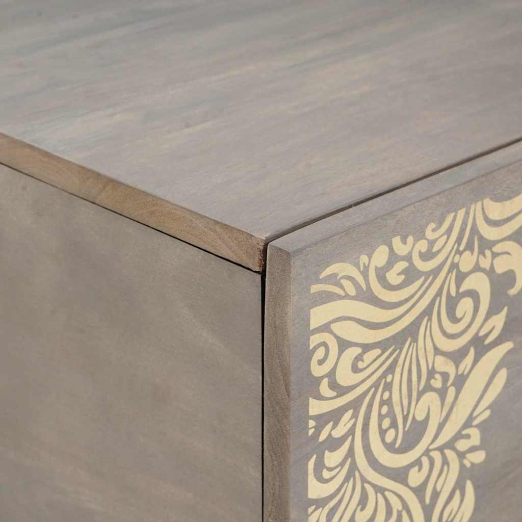 vidaXL Stolik kawowy Szary 100 x 54 x 40 cm Drewno z mango