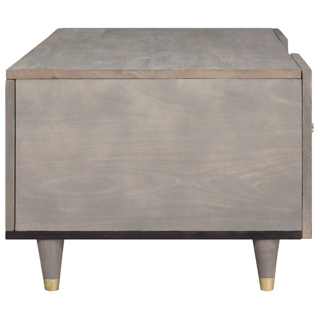 vidaXL Stolik kawowy Szary 100 x 54 x 40 cm Drewno z mango