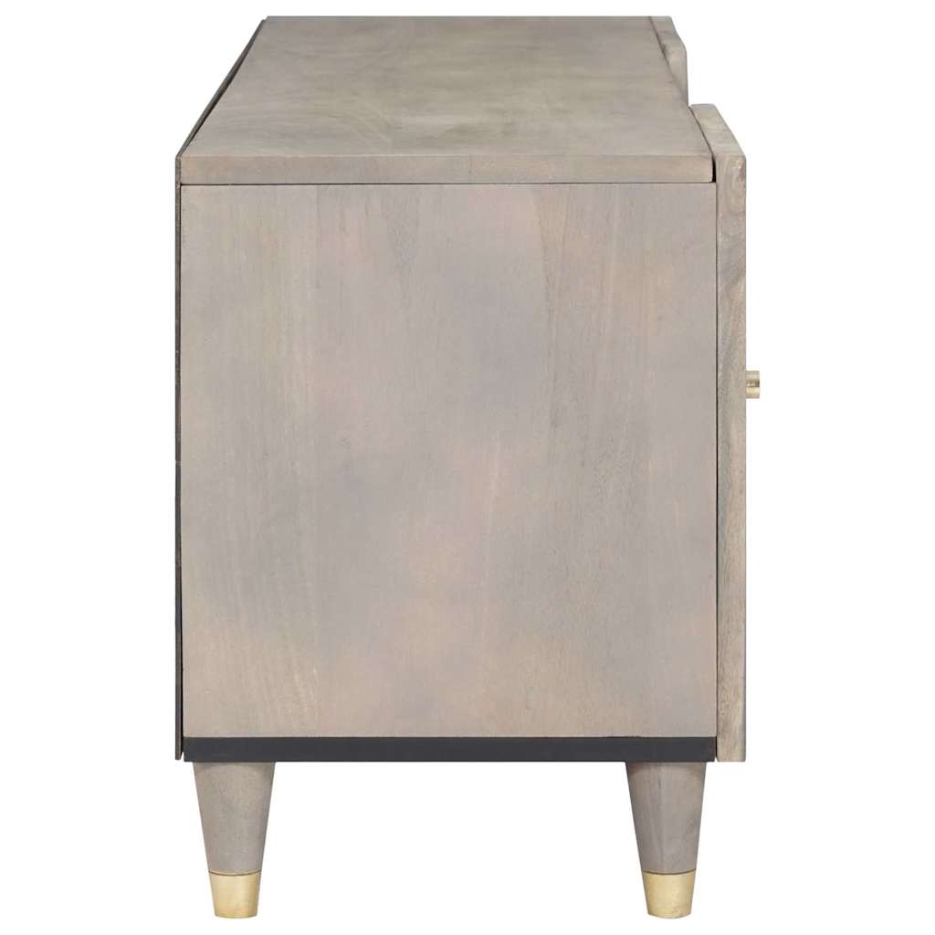 vidaXL Szafka pod telewizor Szary 105 x 33 x 46 cm Drewno z mango