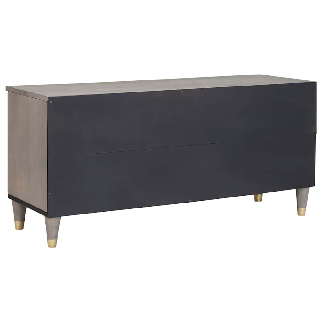vidaXL Szafka pod telewizor Szary 100 x 33 x 46 cm Drewno z mango