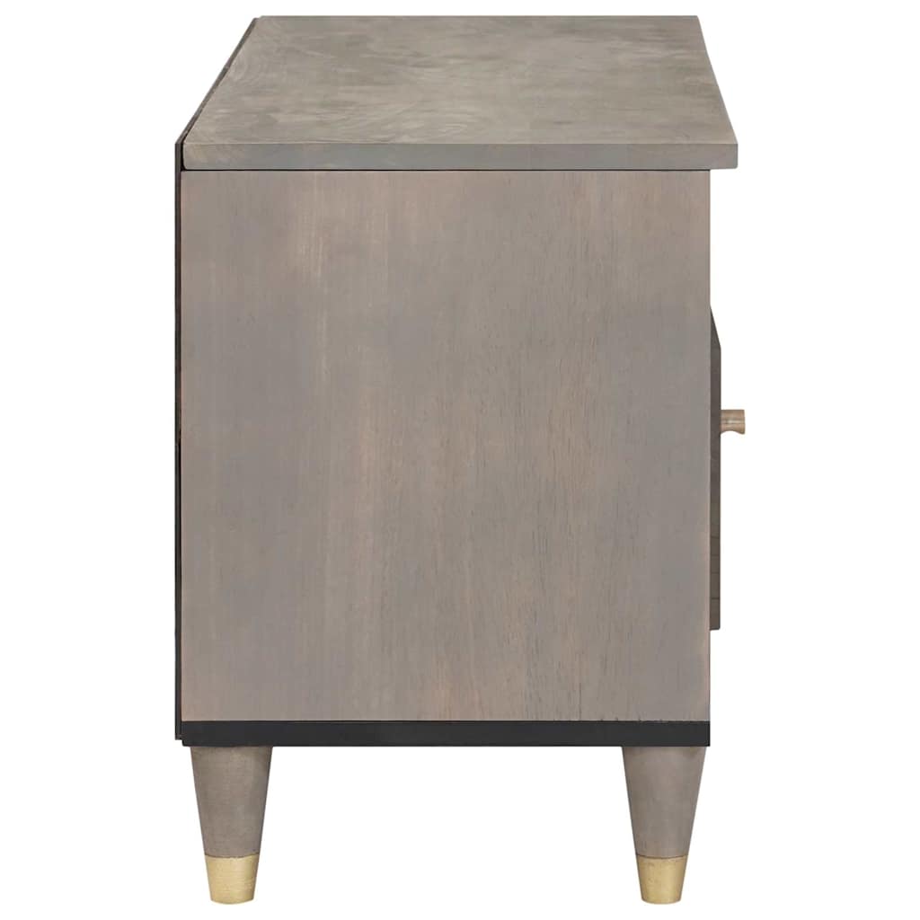 vidaXL Szafka pod telewizor Szary 80 x 33 x 46 cm Drewno z mango