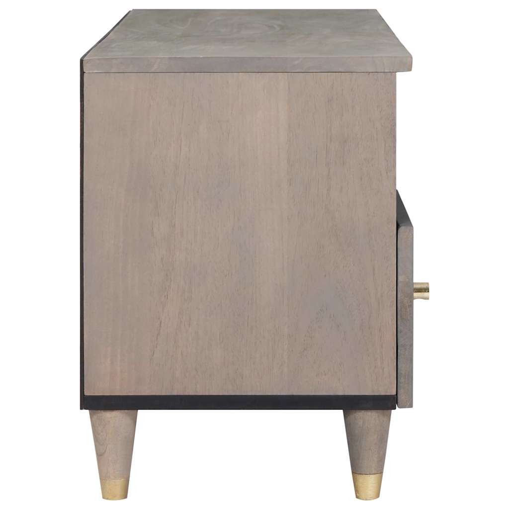 vidaXL Szafka pod telewizor Szary 100 x 33 x 46 cm Drewno z mango