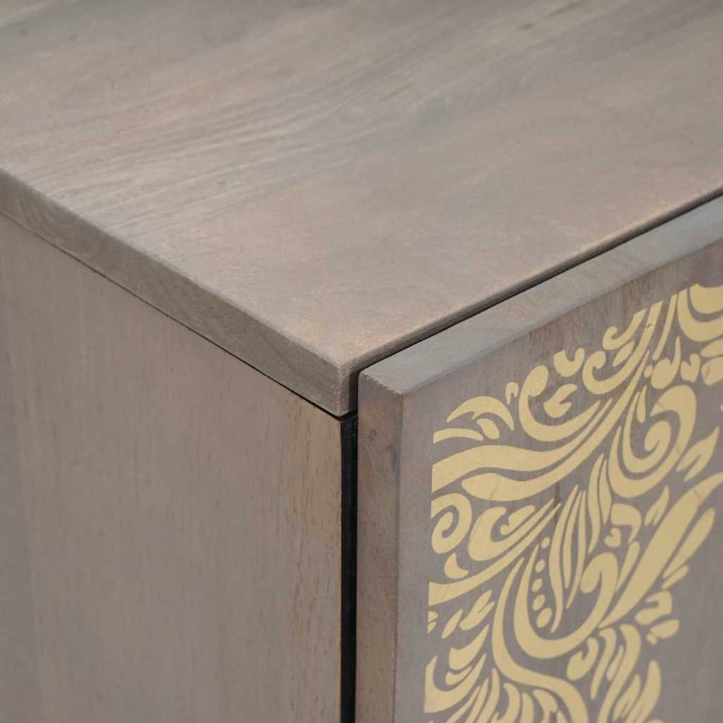 vidaXL Szafka umywalkowa Szary 62 x 33 x 58 cm Drewno z mango