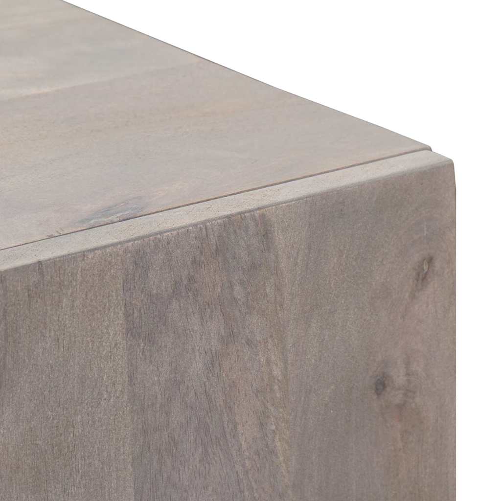 vidaXL Highboard z półką Szary i złoto 40 x 33 x 110 cm Drewno z mango