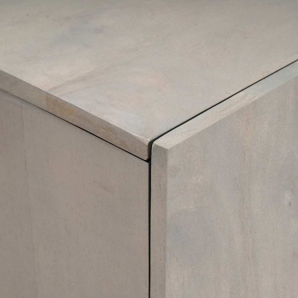 vidaXL Highboard z półką Szary i złoto 60 x 33 x 100 cm Drewno z mango