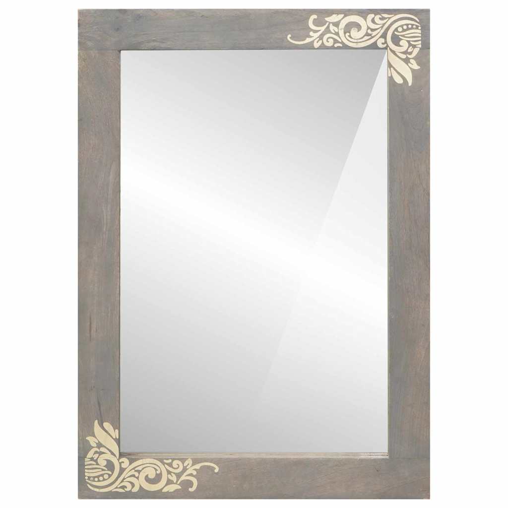 vidaXL Lustro łazienkowe Z lustrem Szary 70 x 50 x 2,5 cm