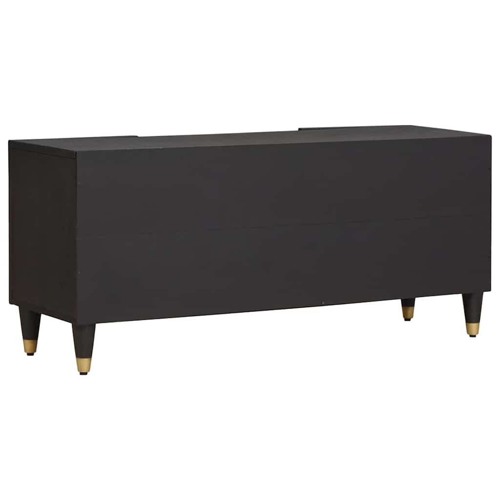 vidaXL Szafka pod telewizor Czarny 105 x 33 x 46 cm Drewno z mango