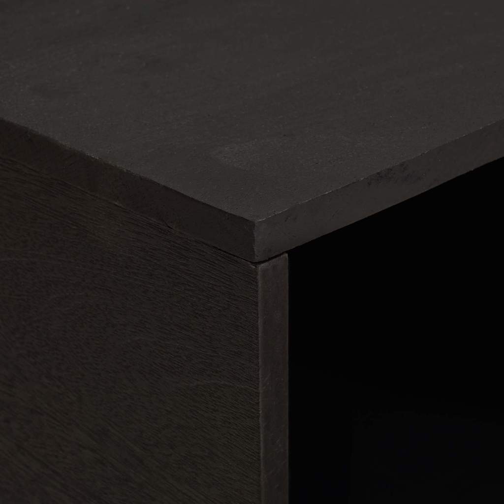 vidaXL Stolik kawowy Czarny 80 x 50 x 40 cm Drewno z mango