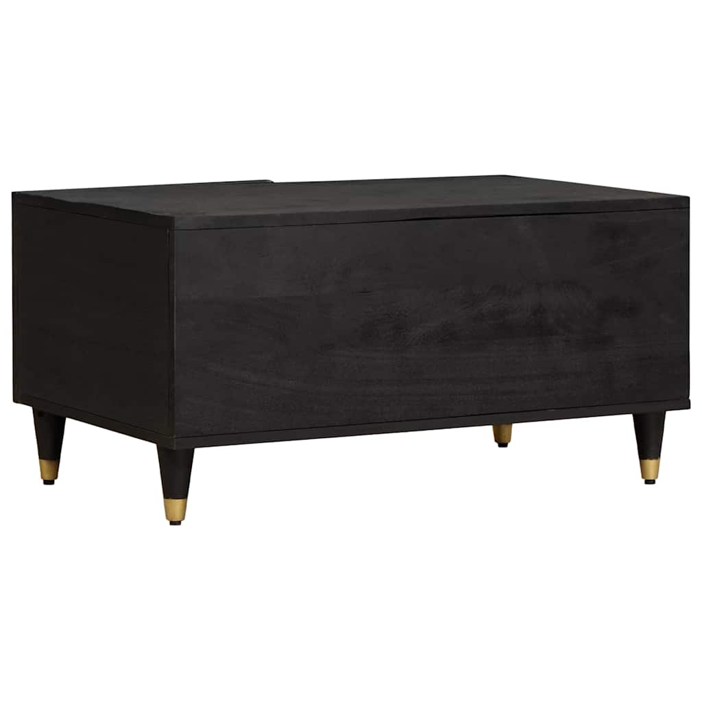 vidaXL Stolik kawowy Czarny 80 x 50 x 40 cm Drewno z mango