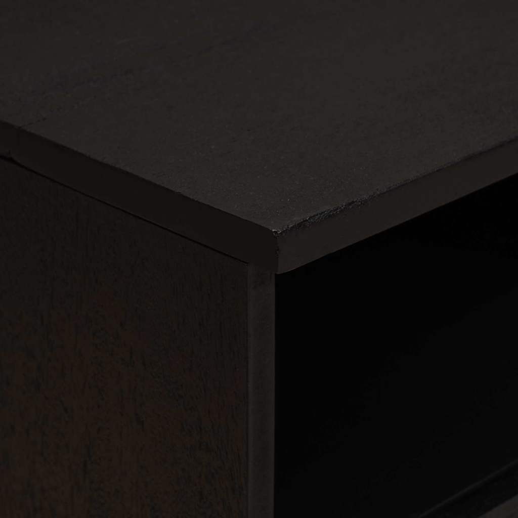 vidaXL Szafka Nocna 2 pcs Czarny 40 x 33 x 46 cm Drewno z mango