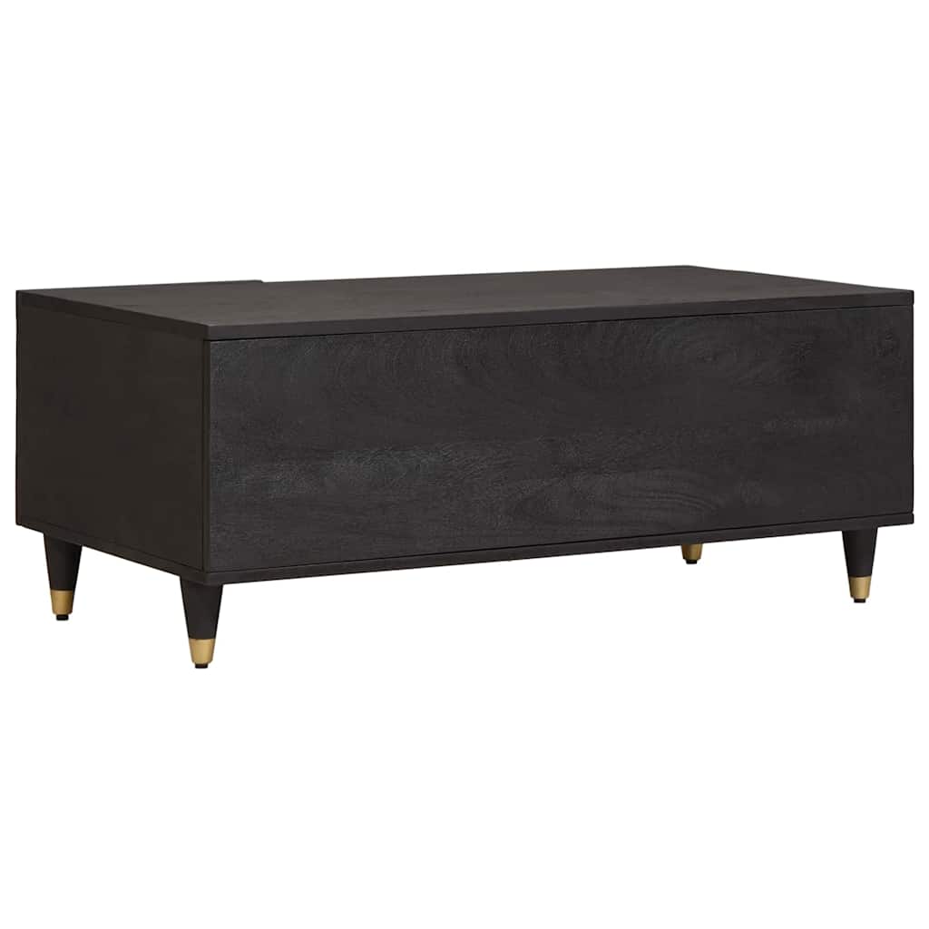 vidaXL Stolik kawowy Czarny 100 x 54 x 40 cm Drewno z mango