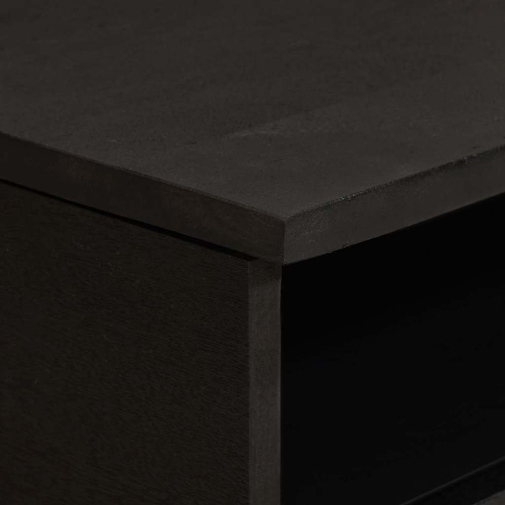 vidaXL Stolik kawowy z szufladą Czarny 80 x 54 x 40 cm Drewno z mango