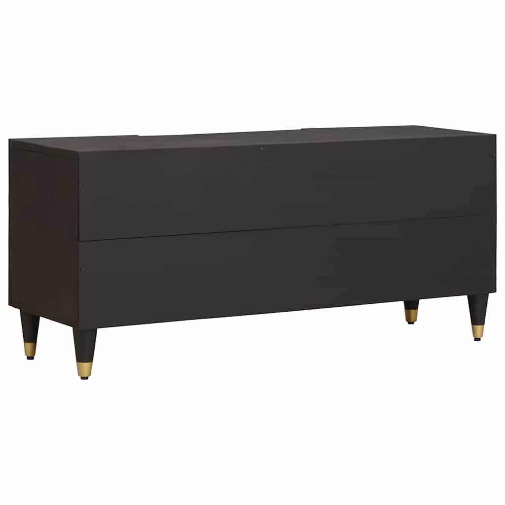vidaXL Szafka pod telewizor Czarny 105 x 33 x 46 cm Drewno z mango