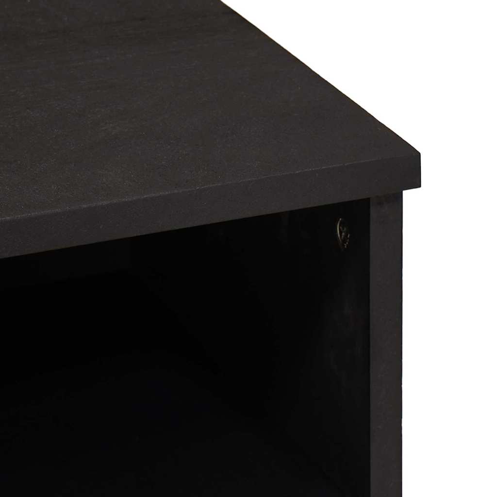 vidaXL Szafka pod telewizor Czarny 100 x 33 x 46 cm Drewno z mango