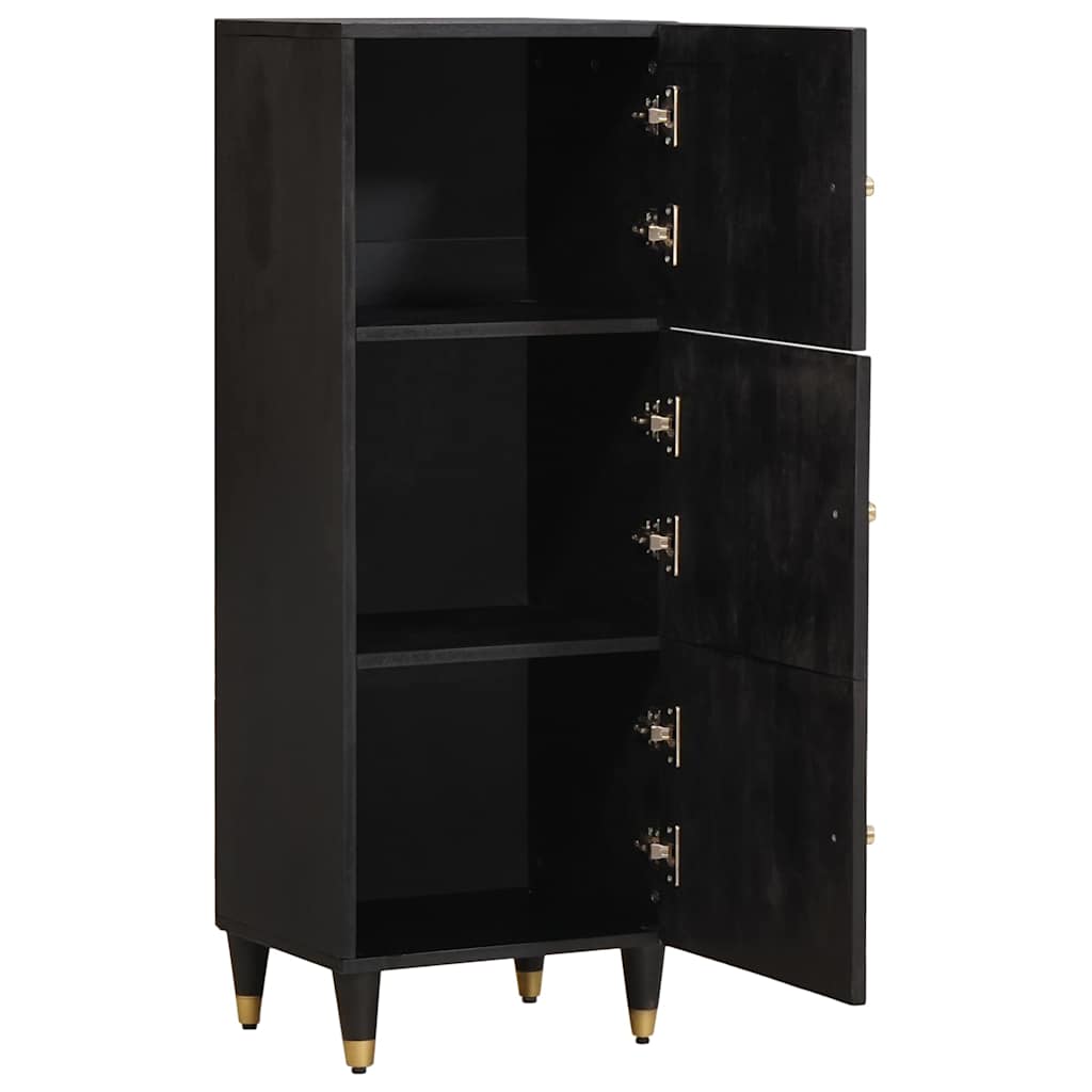 vidaXL Highboard z półką Czarny 40 x 33 x 110 cm Drewno z mango