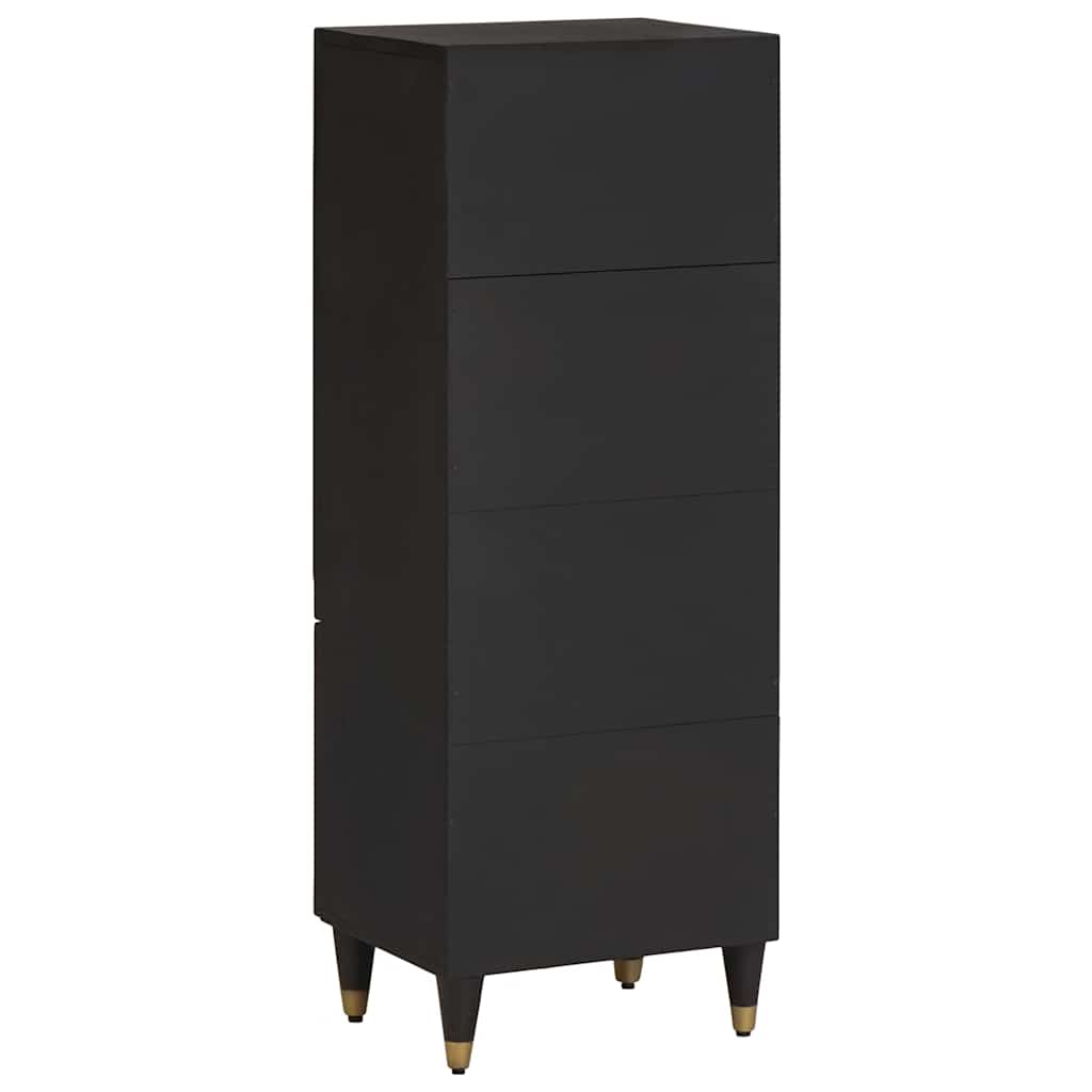 vidaXL Highboard z półką Czarny 40 x 33 x 110 cm Drewno z mango