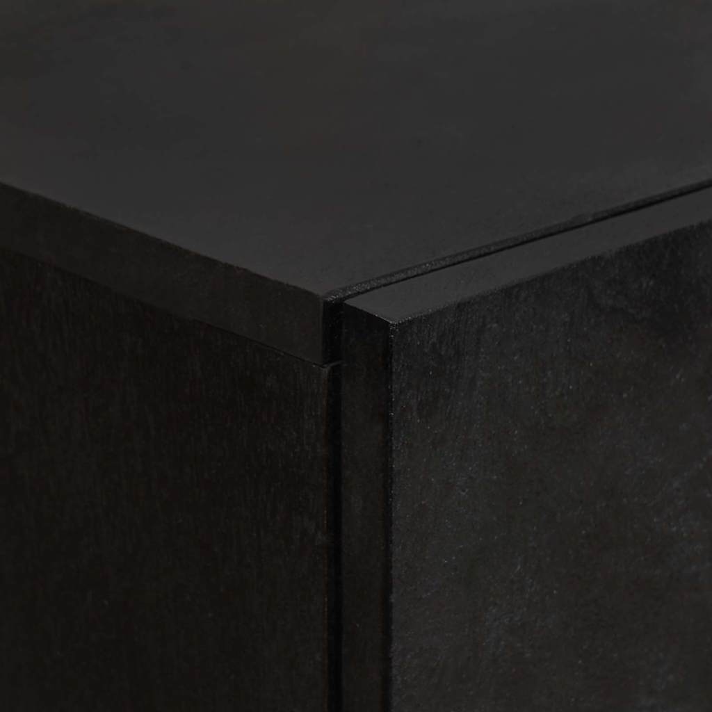 vidaXL Highboard z szufladą Czarny 60 x 33 x 100 cm Drewno z mango