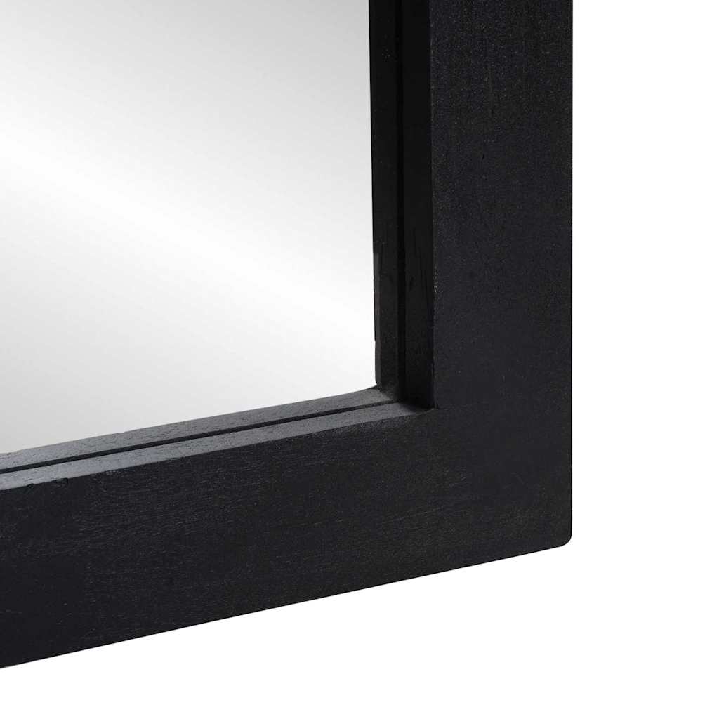 vidaXL Lustro łazienkowe Z lustrem Czarny i Srebrny 70 x 50 x 2,5 cm