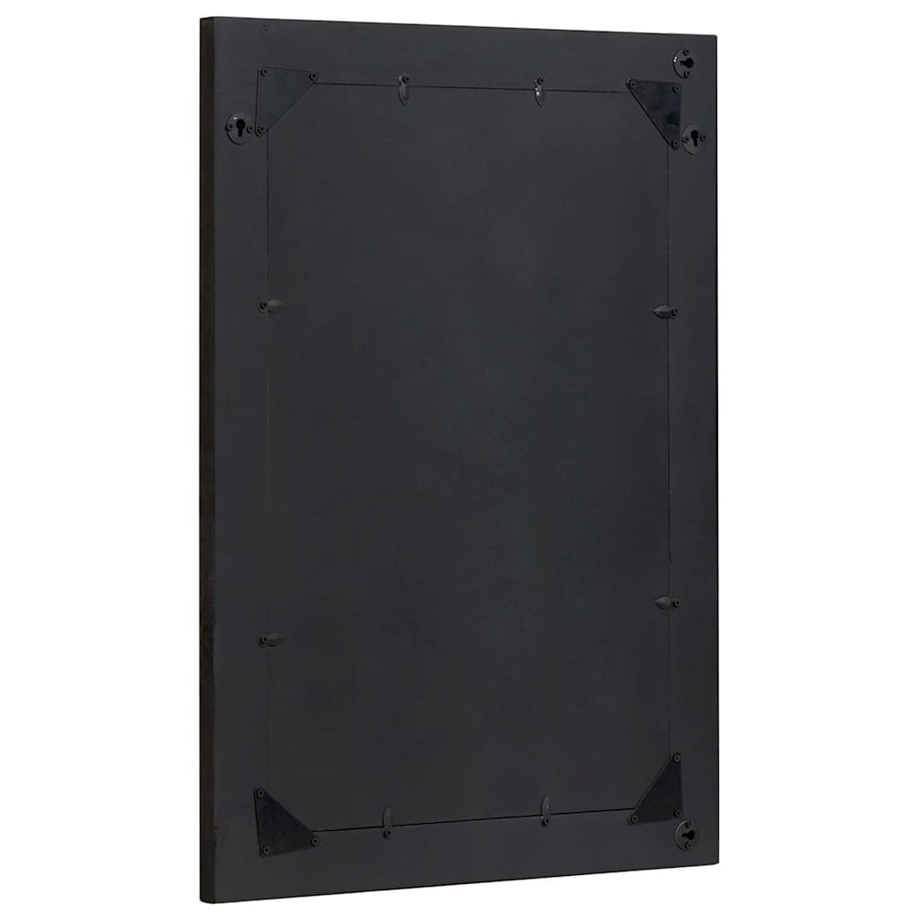 vidaXL Lustro łazienkowe Z lustrem Czarny i Srebrny 70 x 50 x 2,5 cm