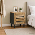 vidaXL Stolik nocny naturalny 40 x 33 x 46 cm Drewno z mango