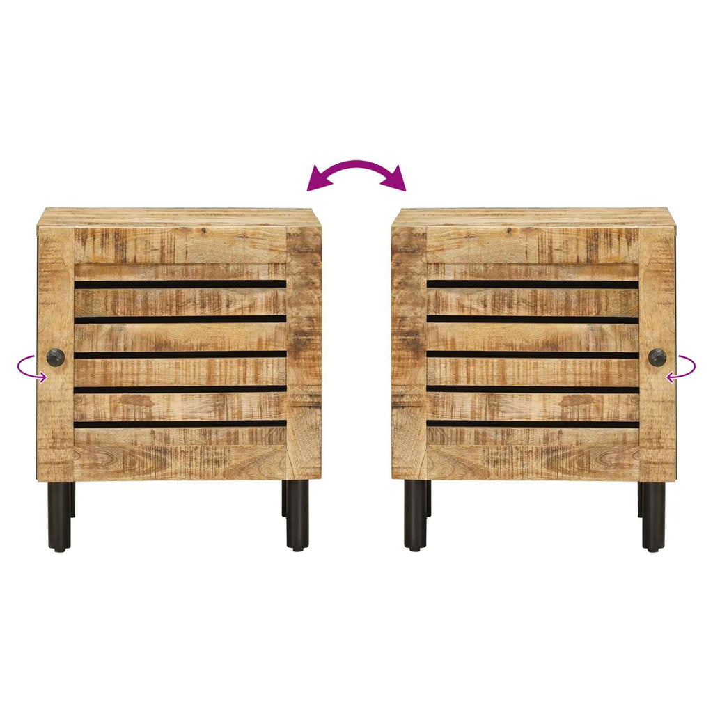 vidaXL Stolik nocny naturalny 40 x 33 x 46 cm Drewno z mango