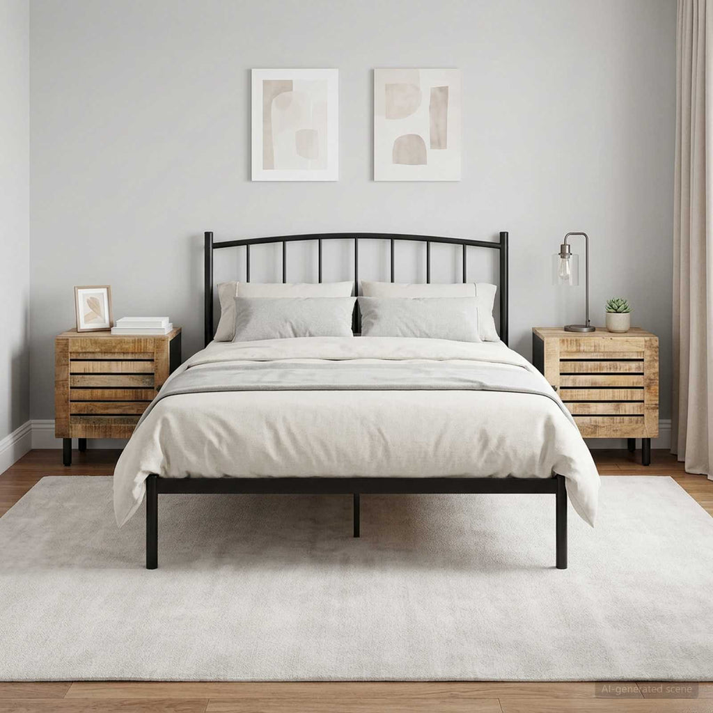 vidaXL Stolik nocny 2 szt. naturalny 40 x 33 x 46 cm Drewno z mango