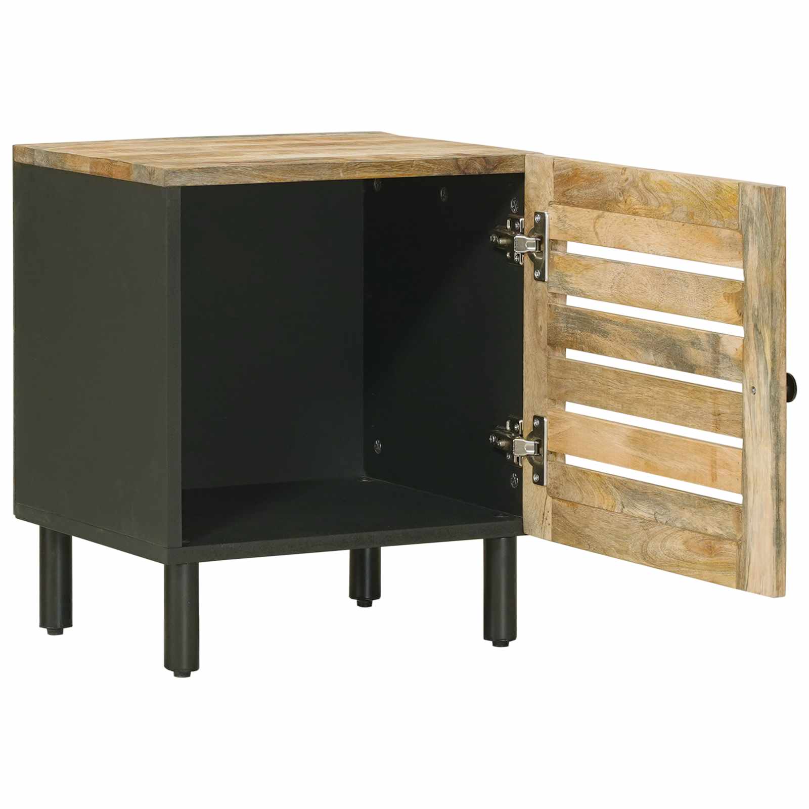 vidaXL Stolik nocny 2 szt. naturalny 40 x 33 x 46 cm Drewno z mango