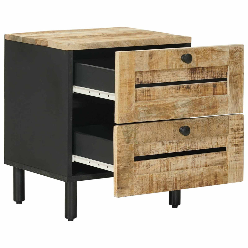 vidaXL Stolik nocny 2 szt. naturalny 40 x 33 x 46 cm Drewno z mango