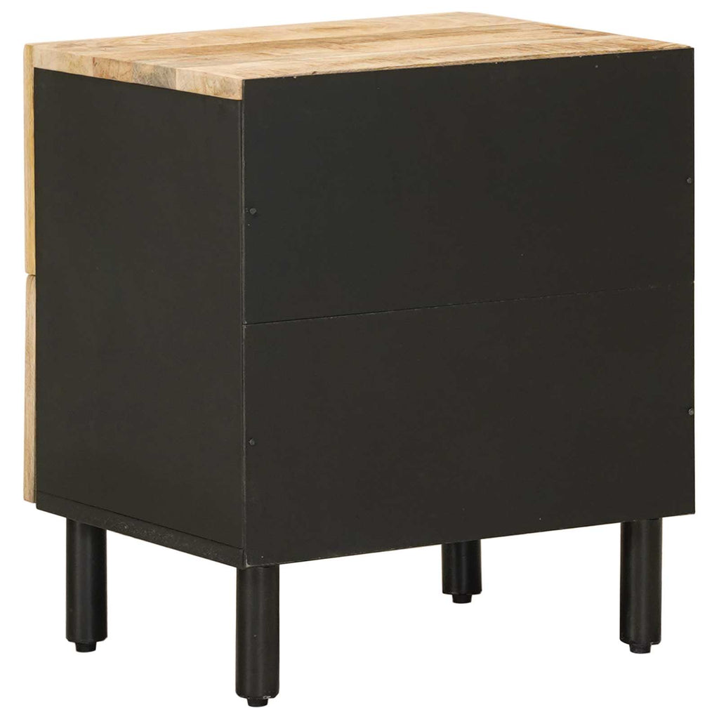 vidaXL Stolik nocny 2 szt. naturalny 40 x 33 x 46 cm Drewno z mango
